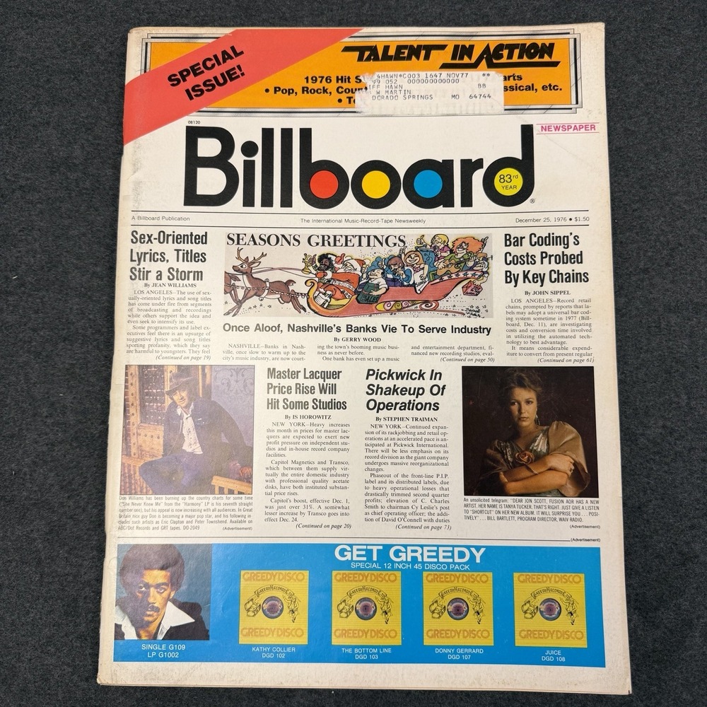 BILLBOARD Magazine Vintage December 25 1976 Special Issue
